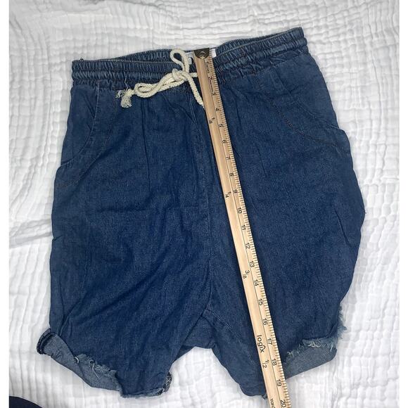 One By One Teaspoon Women's Blue‎ Super Trackie Harem Shorts Size XS - Picture 8 of 13